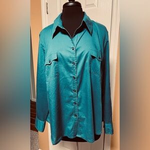 Venezia Teal Button-Down Shirt